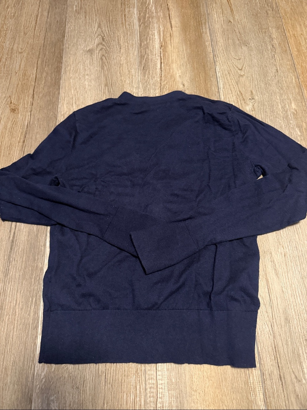 Ralph Lauren Navy V-Neck Button-Up Cardigan - Picture 4 of 4